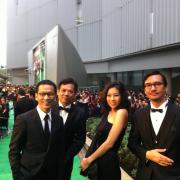 We are on the green carpet.
