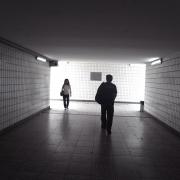 the tunnel in front of Forbidding Palace, Beijing.
